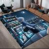 Killua Zoldyck Home Sofa Decoration for Living Room & Bedroom, Non‑Slip Play Flannel Floor Mat for Game Room