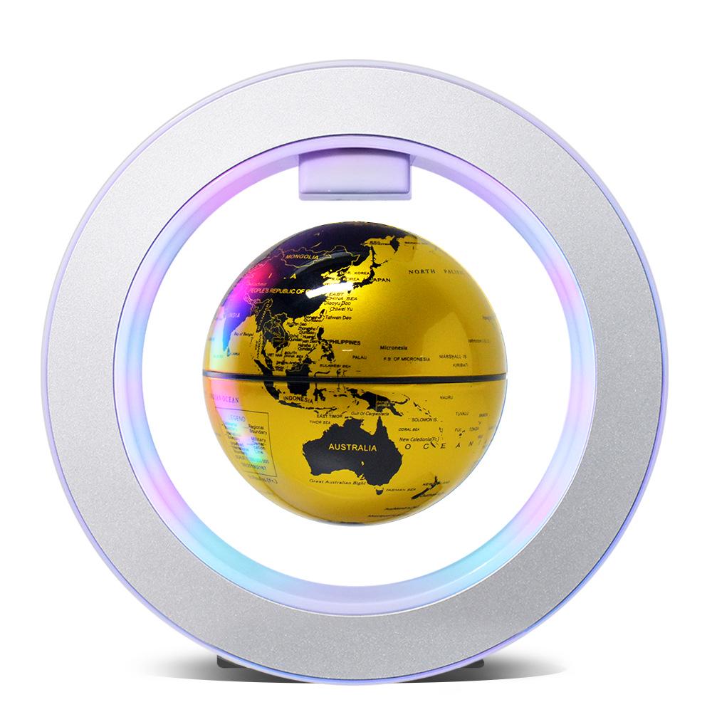 Luminous AR Magnetic Levitation Globe - Creative Gift for Birthdays, Student Graduations, and Company Events 4-inch Gold