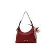 Nanfeng Fashion Trend Fashion Frosted Maple Champs-Élysées Underarm Bag Women's Autumn and Winter Suede Niche One-shoulder Crossbody Bag