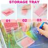 New 5D Diamond Painting Tray Storage Box With Llid DMC Colors Number Label for Diamond Painting Accessories Tool