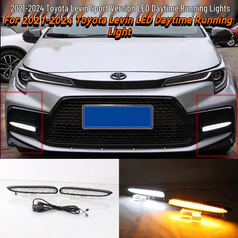 LED Daytime Running Lights for 2019-2024 Toyota Levin Lingshang Front Bumper