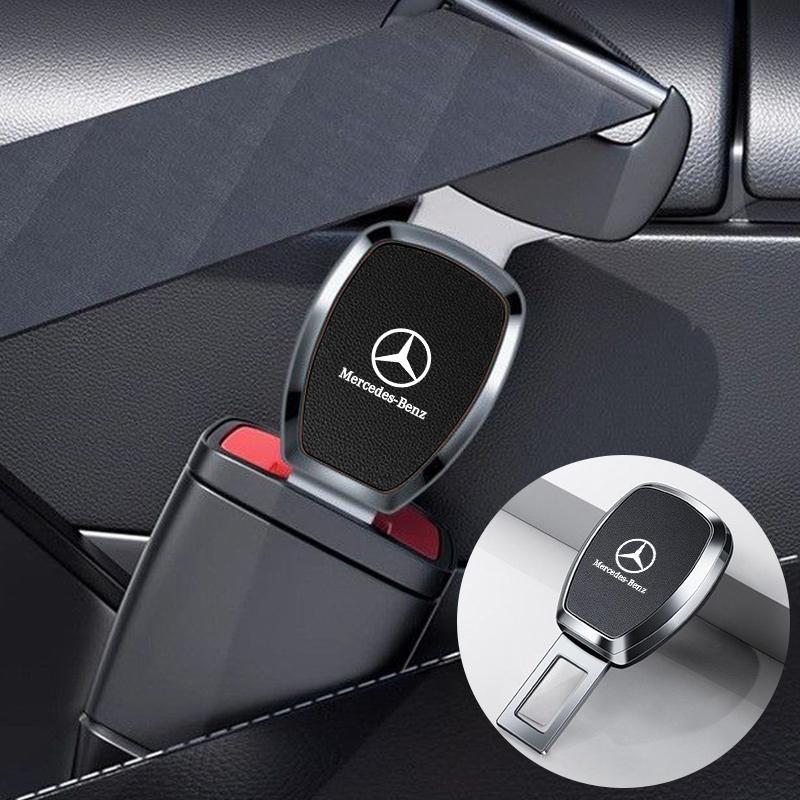 Car Sticker Car Seat Belt Clip Extender Metal Badge Lock Buckle For Mercedes Benz AMG W203 W206 W220 W205 W211 W212 W201 W210 W1