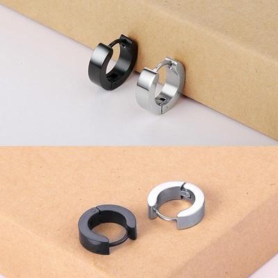 Titanium Steel Non-Fading, Hypoallergenic Earrings for Men & Women - Classic, Retro, Versatile, Hip-Hop Accessories