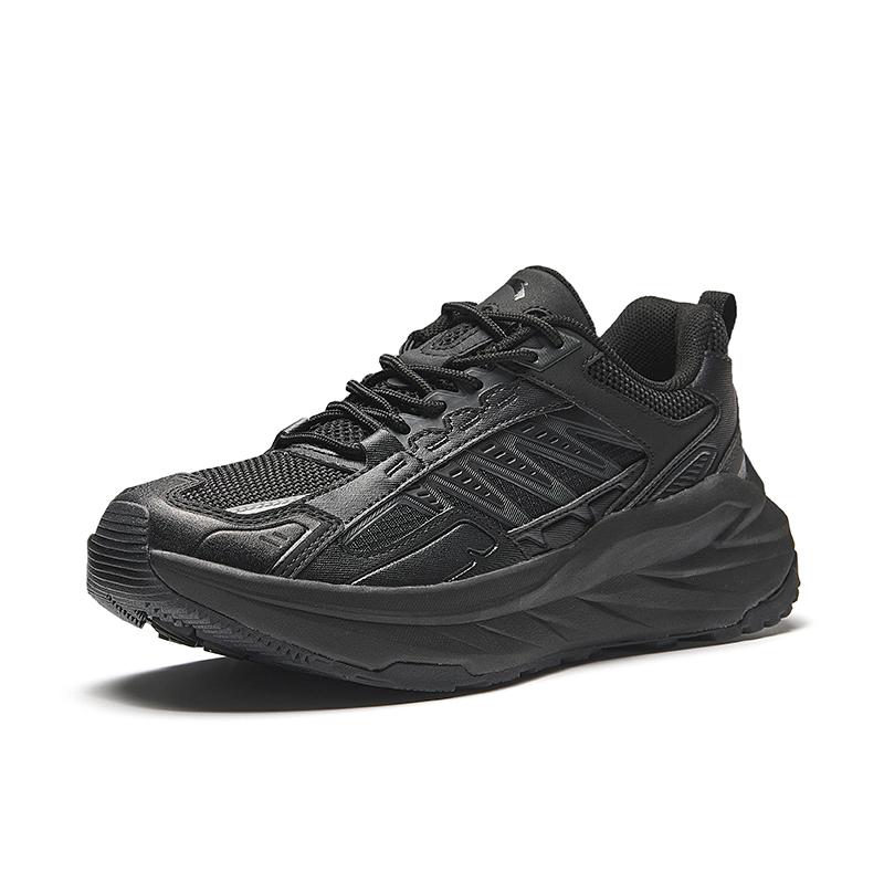 Anta Pohodlné Módní Protiskluzové Odolné proti Opotřebení Nízké Ležérní Běžecké Boty Dámské tenisky Černá Šedá 922435507-4