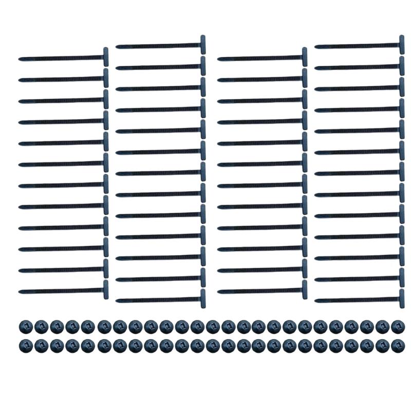 20/50/100Pcs Nylon Universals Cable Tie Buckle Cable Ties Enduring Locking Zip Tie Straps For Mudguard Plate Trunk