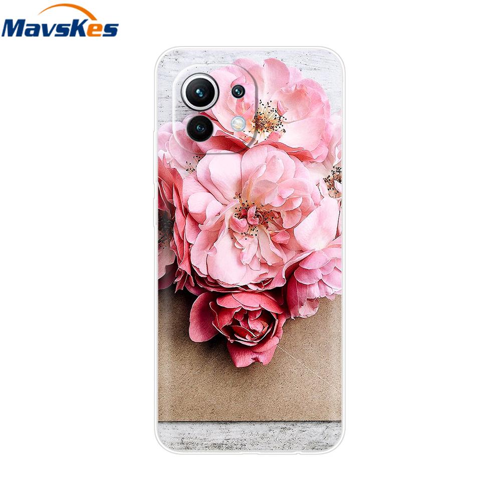 Case For Xiaomi 11 Lite NE 5G Soft TPU Silicone Cover For Xiaomi Mi 11 Lite Mi11 Lite Cases For Xiomi Mi 11 Funda Fashion Bumper
