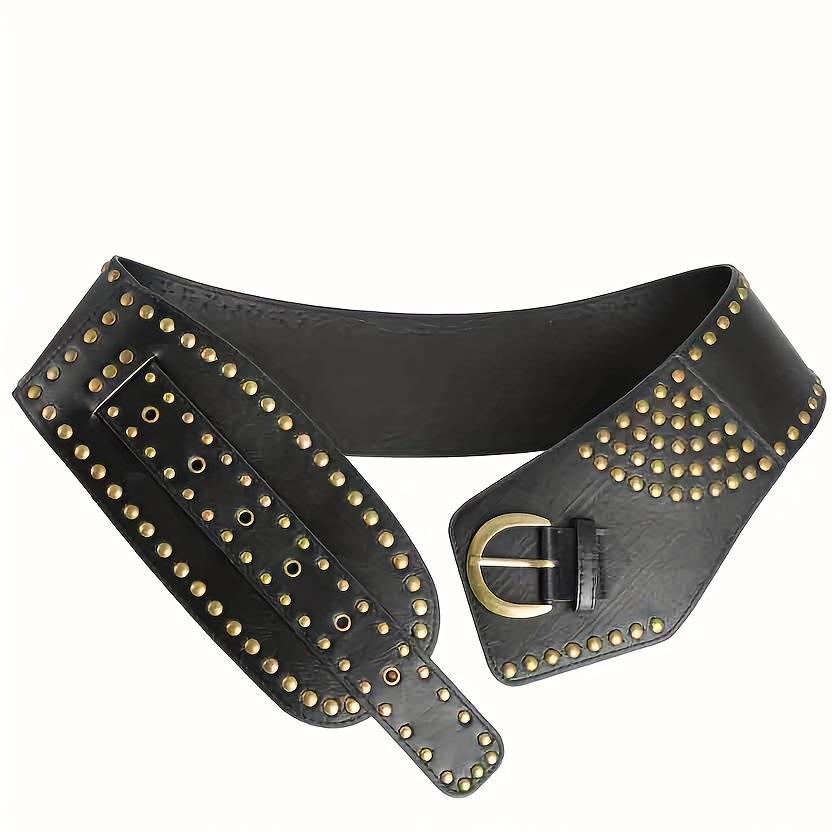 Retro Wide Belt Women'S Decoration With Coat Skirt Waist Seal Outside With Personalized Western Punk Style Belt