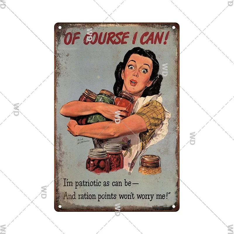 Retro Tin Sign Kitchen Rules Food Iron Painting Wall Art Metal Vintage Plaque Metal Posters for House Home Dinning Room Decor