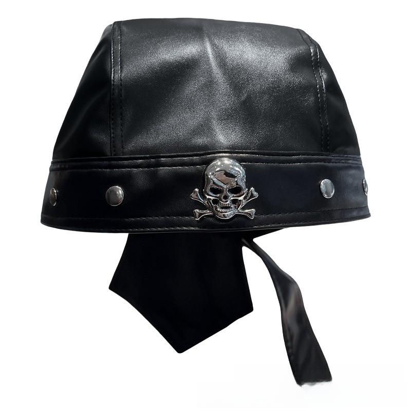Пиратская шляпа с рисунком черепа для косплея и вечеринок из ПУ кожи