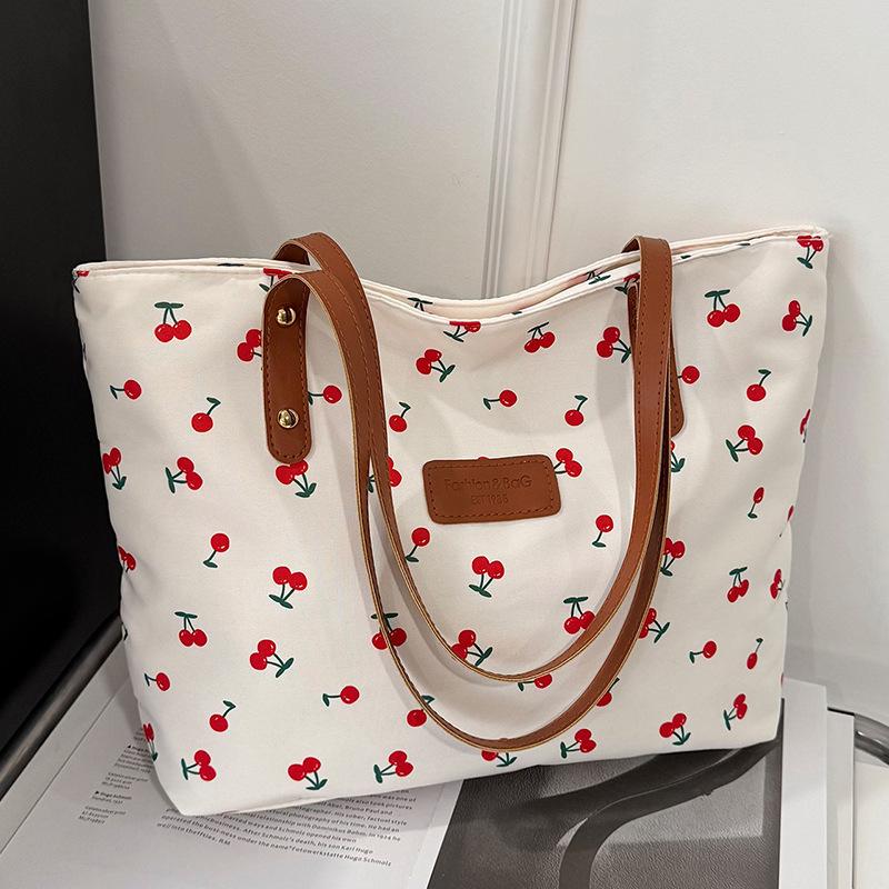 Borsa a Tote Capiente per Pendolari, Borsa a Mano alla Moda ed Elegante, Borsa a Spalla Singola Stampata