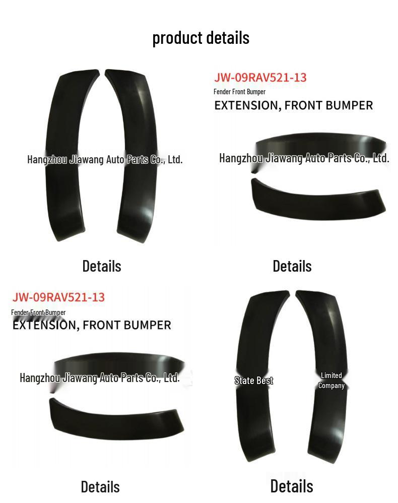 Toyota 2009 RAV4 Front Wheel Arch Bumper Cover Right (52113-0R902) / Left (52112-0R902)