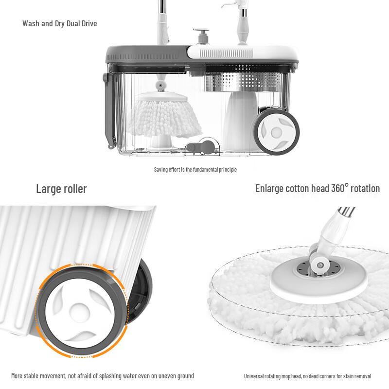 Xuan Yong Self-Wringing Spin Mop & Bucket System