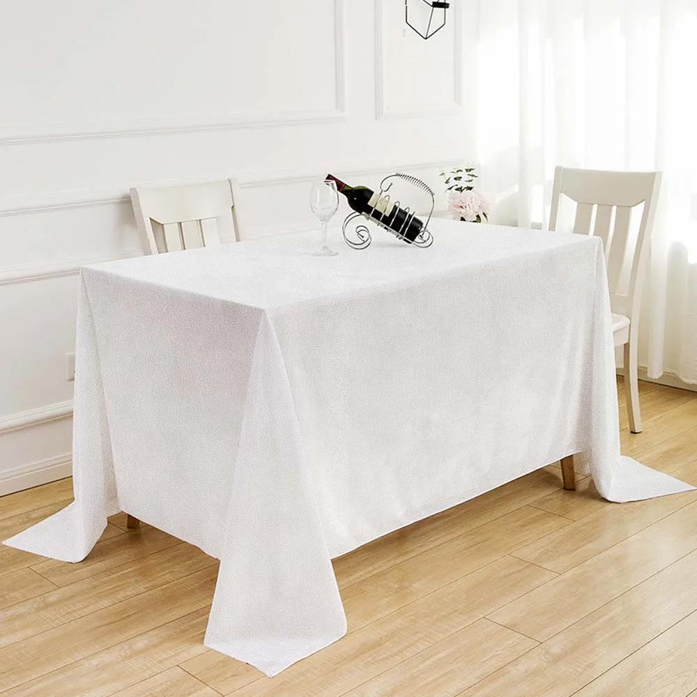 Matte Velvet Tablecloth, Milky White, For A Table 230X230Cm