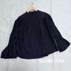 SLOBE INA Blouse Lace Black Flare Sleeves
