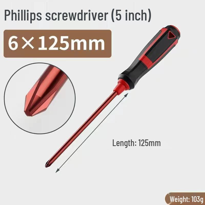 S2 Alloy Steel Phillips Screwdriver Set - Super Hard Industrial Grade Household Tool