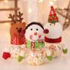 Christmas Candy Jar Sugar Box Xmas Gift Bag Santa Claus Transparent Candy Box