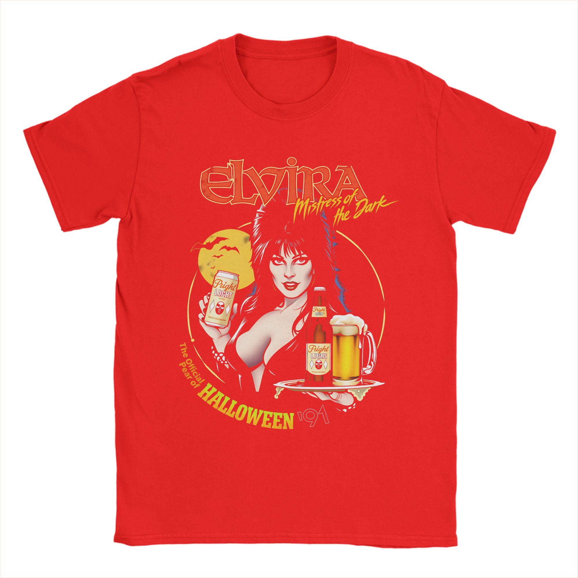 

Awesome Elvira Mistress of Dark Halloween TShirt Unisex O Neck 100 Cotton T Shirt Short Sleeve Tee Shirt Plus Size Clothing S