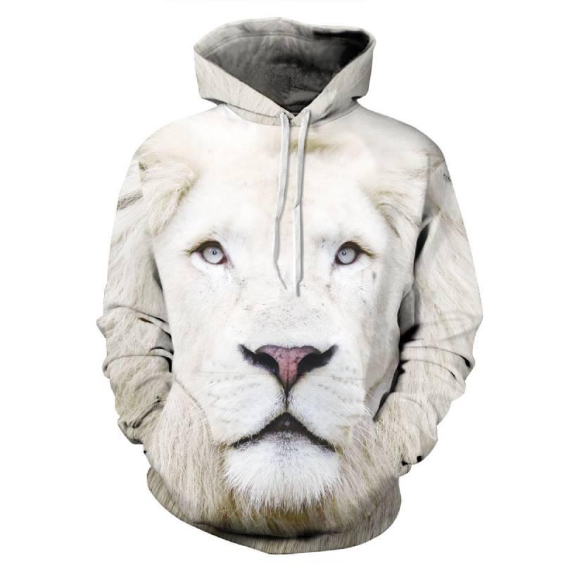Vibrant Skull Print Digital Pullover Hoodie For Men Comfortable Loose Fit