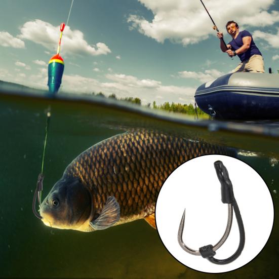 10Pcs D Rig Aligners Universal Multifunctional Silicone Carp Fishing D Rig Kicker Hooks