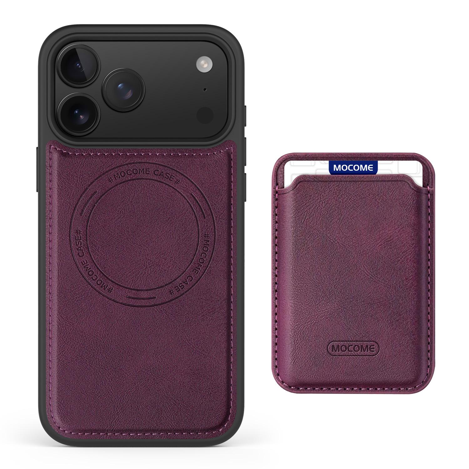 

2 in 1 Detachable Magnetic Cards Solt Leather Case For iPhone 17 Pro Max 16 15 Plus 14 13 12 17E Air Wireless Charging Cover iPhone Air