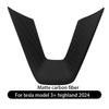 Steering Wheel Patch for Tesla Model 3+ Real Carbon Fiber Steering Wheel U-shaped Protective Cover 2026 New Model Y/Model YL