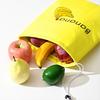 Durable Yellow Banana Storage Bags Bundle Pocket Reusable Insulated Fruit Vegetable Food Fresh-keep Drawstring Preserve Bag