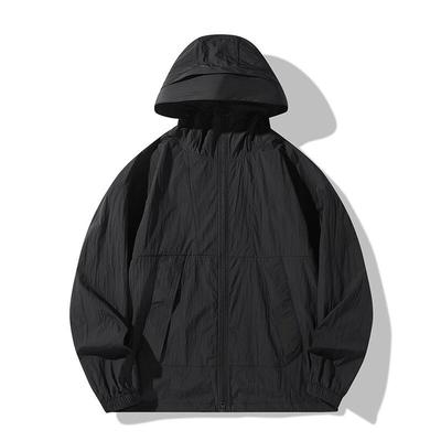Longchan Black Glue Detachable Brim Sun Protection Jacket