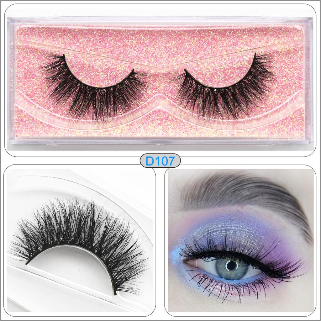 M62 Winged Mink Lashes Fluffy 3D Mink Eyelashes Natural Long Mink False Eyelashes Extension Mink Eyelashes Beauty Makeup Lashes