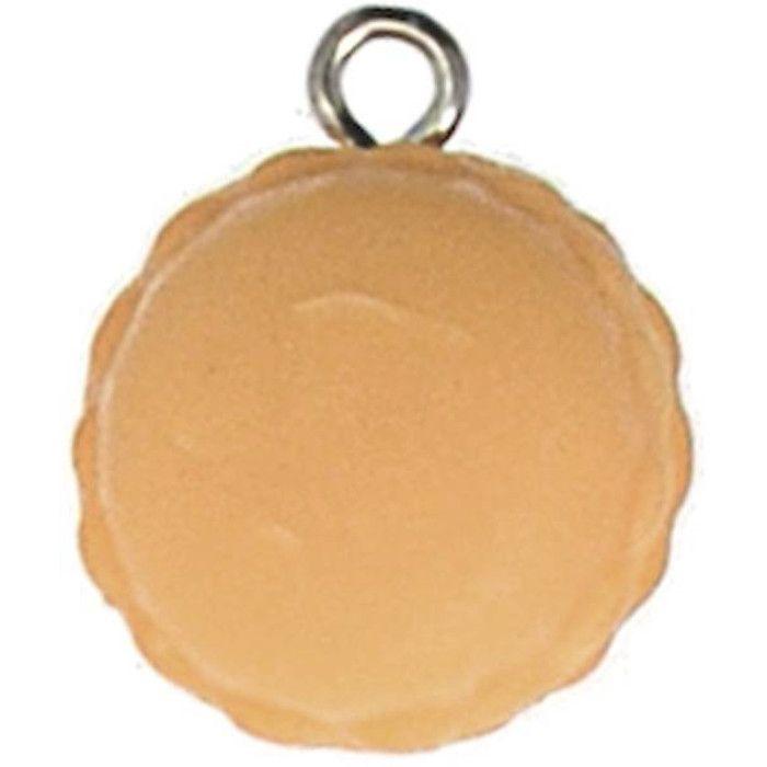 Macaron pâte polymère Ø 15 mm Vanille