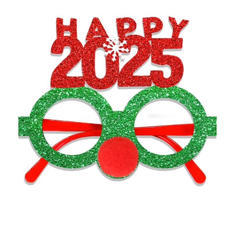 Christmas Santa Decoration Claus Snowman Glasses Adult Child Xmas Props Party