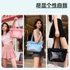 New Girls Large Capacity Dopamine Cute Kawaii Ulzzang Ita Bag Y2K Ribbon Bow Japanese Women Sweet Shoulder Tote Bag