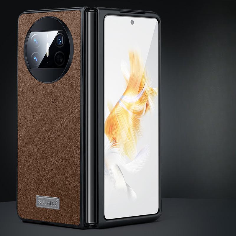 Suitable for Huawei MateX6 Mobile Phone Case Thin and Light Huawei Full-inclusive Anti-fall X5 Business X3 Men's Simple Folding Leather Case