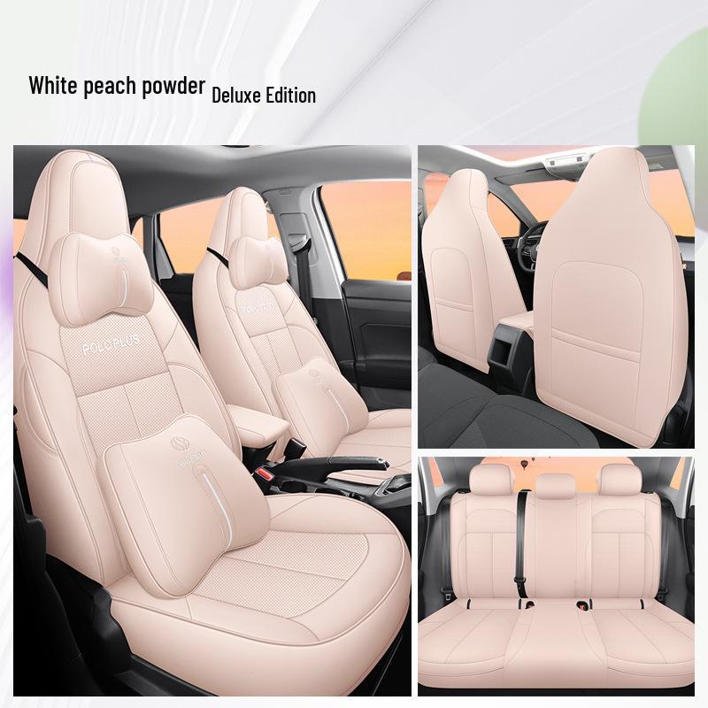 DJGY Volkswagen POLO PLUS Sport-Ledersitzkissen - Ganzjahresbezug für spezielle Autositze