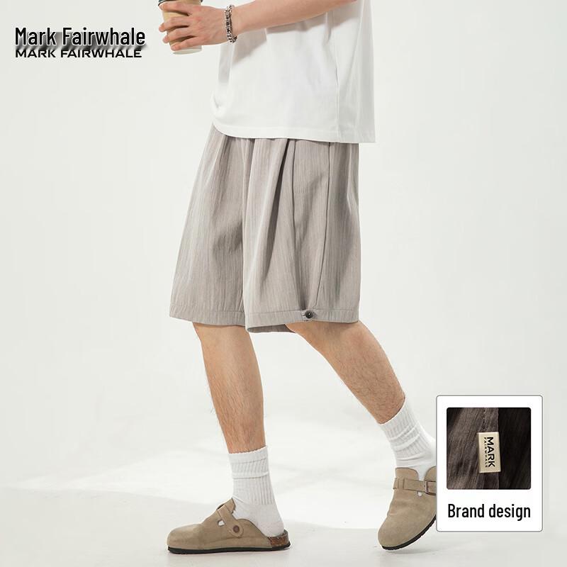 Mark Fairwhale Men s American Ice Silk Lightweight Straight Casual Shorts M