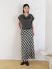 Hunch Sheer Check Chiffon Skirt (2Color)