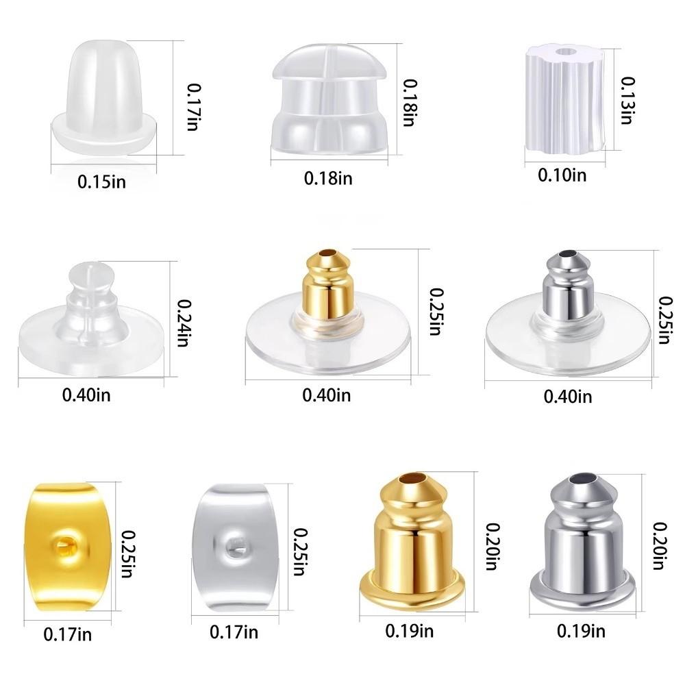 Soft Silicone Earring Back Stoppers Rubber Material Ear Blockage Set  Earring Back Accessories
