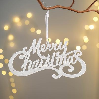 Plastic Christmas Crystal Pendants Snowflake DIY Christmas Tree Ornaments Indoor Outdoor Wall Pendant Crystal Hanging Xmas Tree