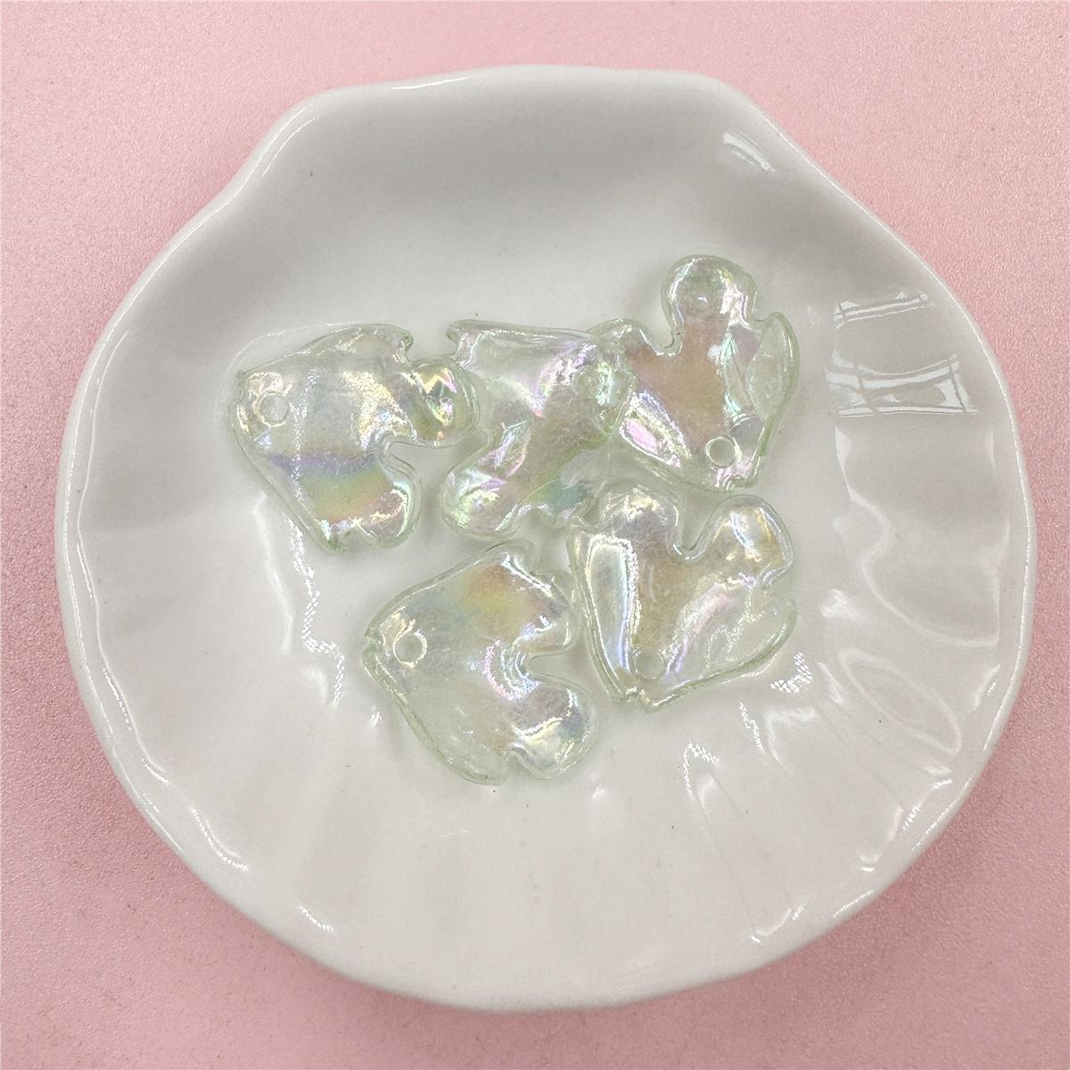 

19*18,5 мм, 5 шт., разноцветные лепестки пиона, ручные акриловые свободные бусины для изготовления ювелирных изделий, сделай сам, сладкий браслет, ожерелье, аксессуары светло-зеленый