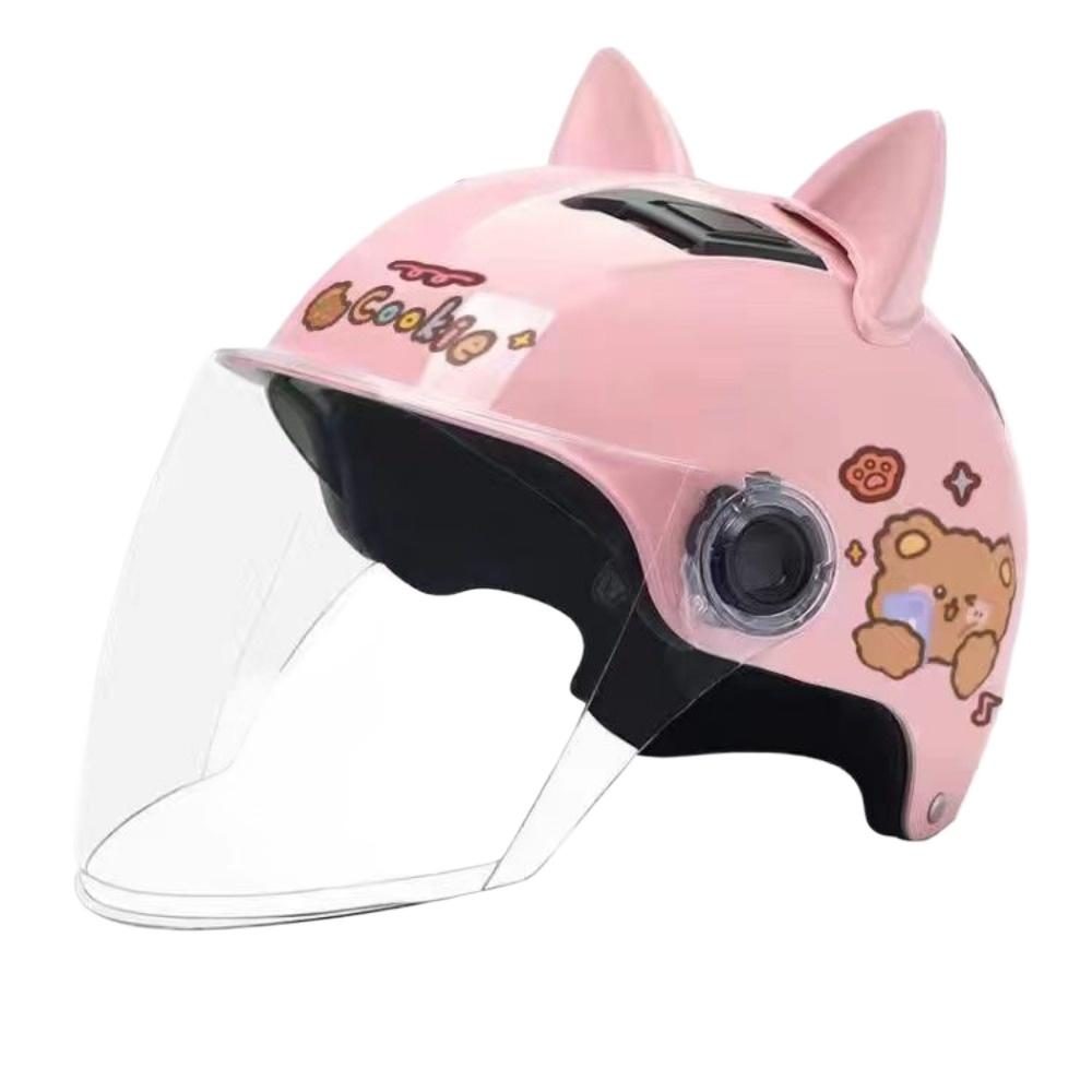 Cat Ears Electric Car Helmet Men and Women Half Helmet