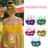 Half Face Feather Mask Comfortable Wear Masquerade Mask Performance Mask  Photography Prop