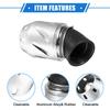 VekAuto Motorcycle Air Filter 26/35/42/48mm ID 140x700mm Motorcycle ATV Durable Aluminum Alloy Silver Tone