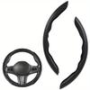 1 Pair Car Steering Wheel Covers Booster Micro Fiber Leather Auto Interior Decorative Accessories Universal Carbon Fiber Looking