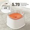 No Spill Anti Splash Dog Water Bowl Slow Feeder Drinking Bowl 2000ml Large Capacity Floating Dispenser Non Slip Base For Pet