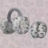 Winter Leopard Faux Fur Earmuffs for Women Ear-Muffs Folding Earflap Soft Plcomh Ear Winter Warmer EarMuff Outdoor Fur Scarf