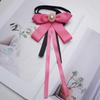 Korean Style Womens Bow Tie With Water Diamond Embellishments For Office Casuals
