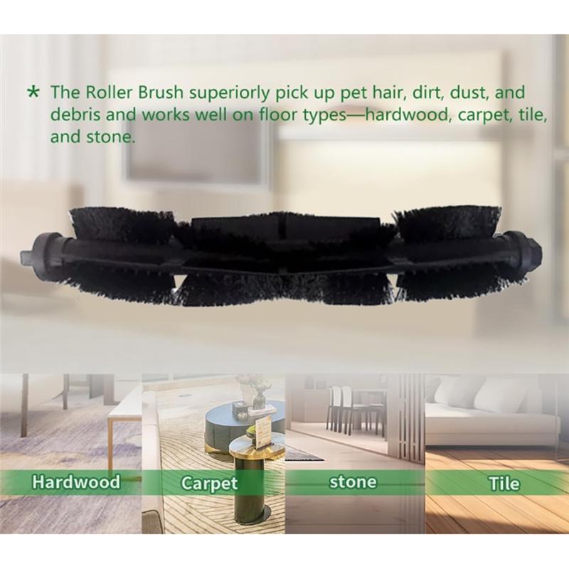 A03F-17PCS For TP-Link Tapo RV30 Plus / Tapo RV10 Plus Vacuum Cleaner Accessories Main Side Brush Filters Mop Cloth Dust Bags