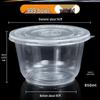 YunDuo Thickened Disposable Round Plastic Bowls with Lids