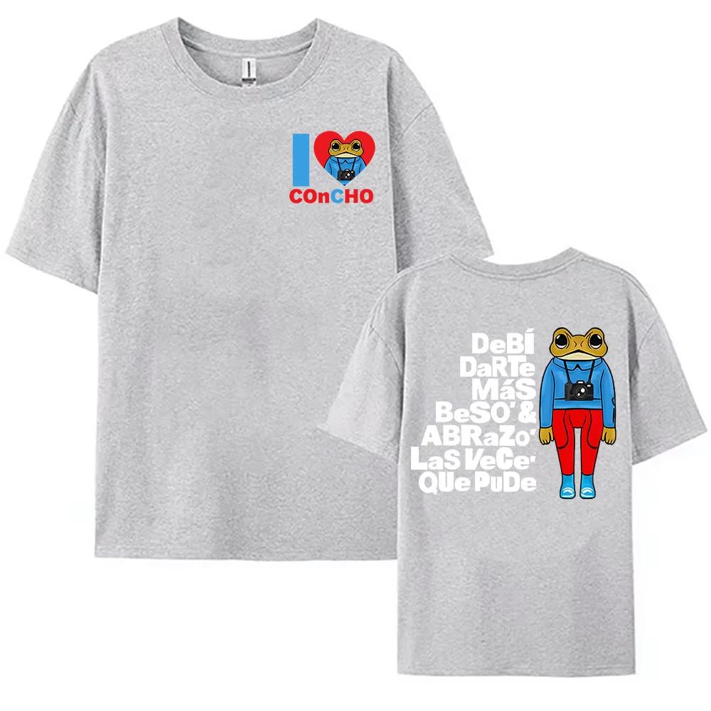 I Love Concho DTMF Printing T-shirt Bad Bunny Debí Tirar Más Fotos Tshirts 2025 Album Graphic Fashion Tee-shirt Women Clothes