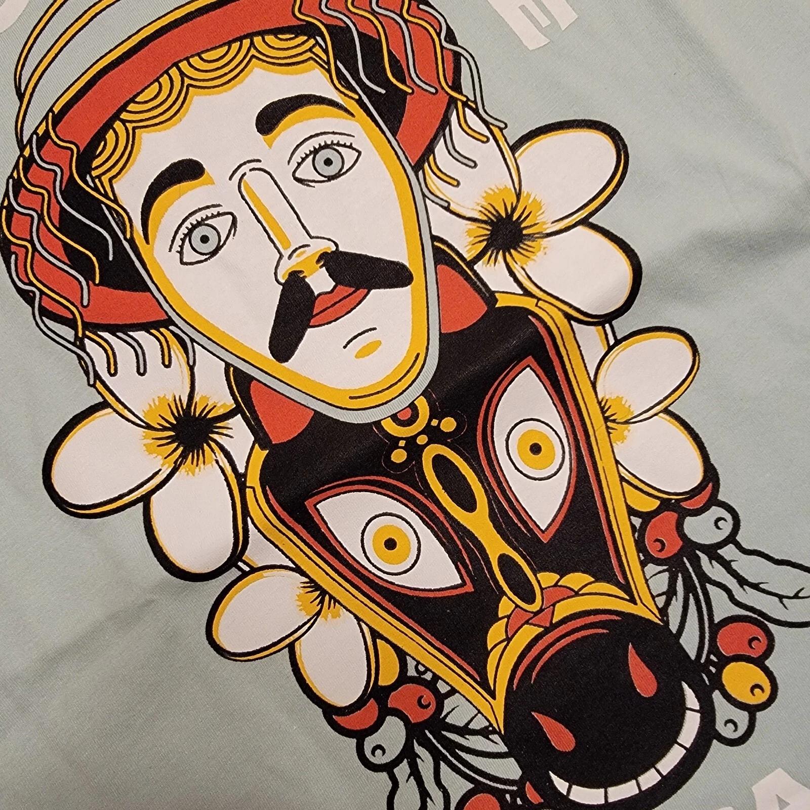 

Fachento Nicaragua T-Shirt Men s L El Gueguense Macho Raton Folklore Mask NWT 2XL