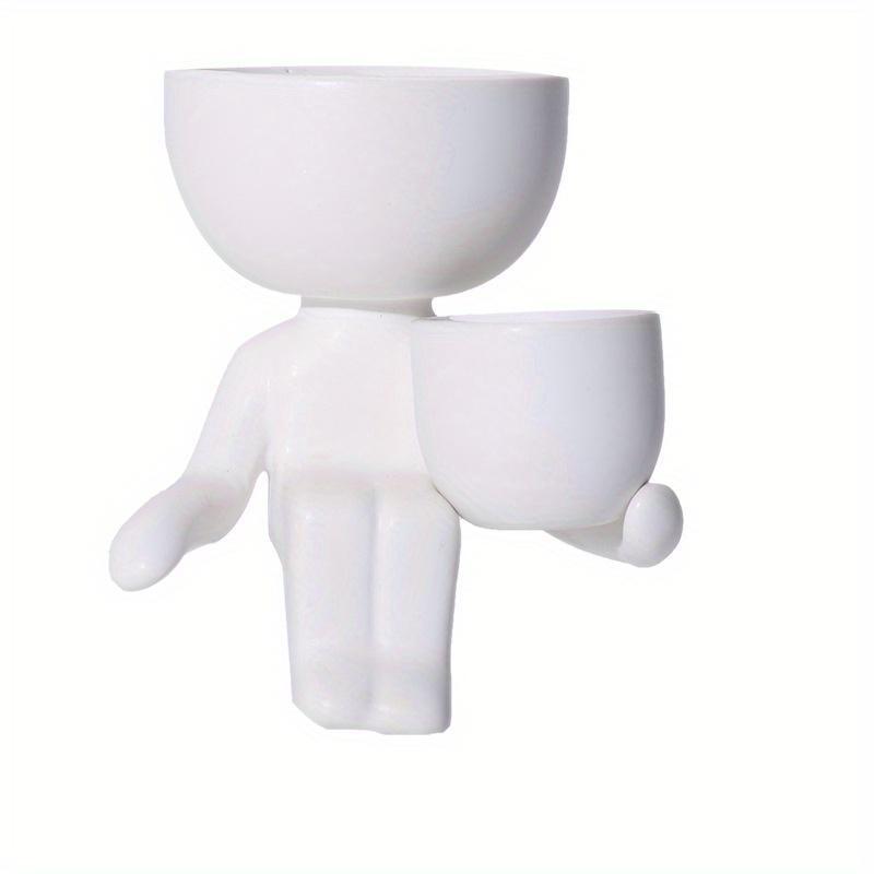 1 PC Kreative Humanoide Keramik Blumentopf Modernes Design Pflanzer Blumentopf Handwerk Vase Home Yard Dekoration Personal Isierte Geschenk